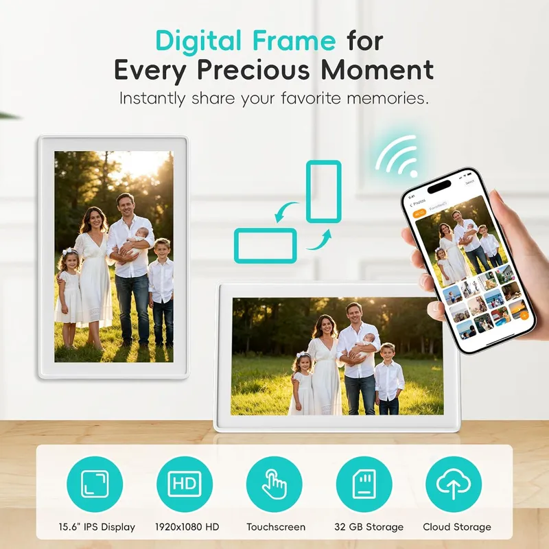 Westsee 15.6 Digital Calendar Frame